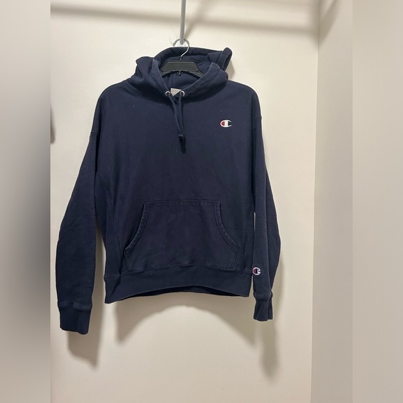 Champion Tops - large blue champion hoodie!